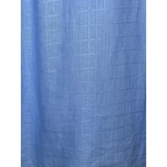 Tommy Bahamas 100% Linen Grid Blue Button Down Shirt Men's Size XL - Picture 9 of 9